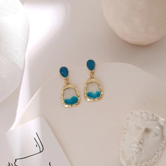 Jewelry - Teal Ombre' Earrings